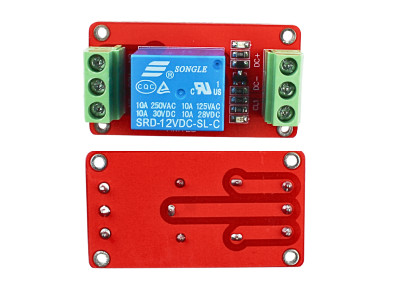 Modulo Rele 12V 1 Canal Terminal duplo NA101 - Imagem 4