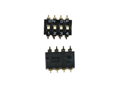 Smd DIP switch 2.54mm passo 2 linha 4 pinos 2 posicao - Imagem 4