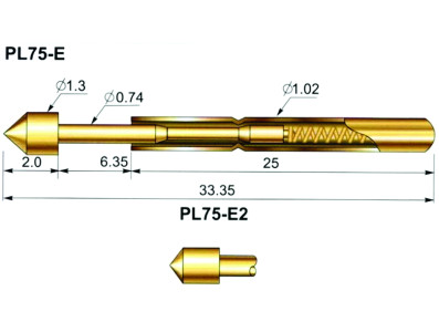 Pogo Pin P75 E2 Pino de Teste com Mola - Kit com 5 Unidades - Imagem 7