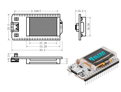 ESP32 LoRa WiFi V3 868/915MHZ com Display OLED e Bluetooth + Antena 5dbi - Imagem 4