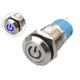 Interruptor Pulsador 12mm NA LED Azul 3-6VDC em Aço Inox Impermeável com Símbolo MC014 - Thumb 1