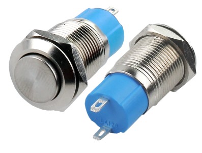 Interruptor Pulsador 12mm com Trava em Aço Inox Impermeável MD147 - Imagem 2