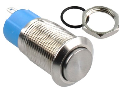 Interruptor Pulsador 12mm com Trava em Aço Inox Impermeável MD147 - Imagem 3