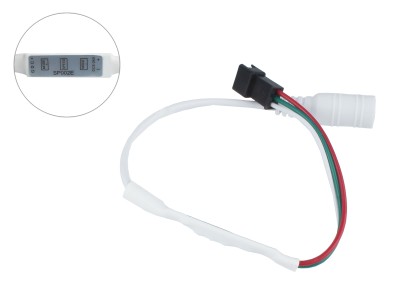 Mini Controlador RGB SP002E 5-24VDC para Fita de Led Endereçável RGB WS2812 - Imagem 2