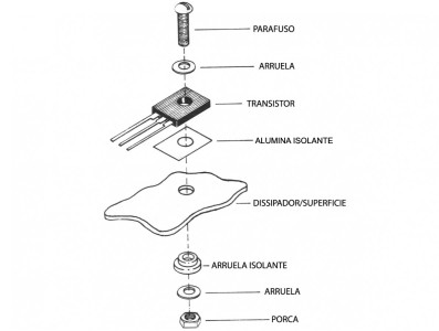 Isolador Ceramico TO247 22x16x0,6mm - Kit com 5 unidades - Imagem 3