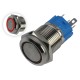 Interruptor com Travamento 16mm LED Vermelho 12-24VDC em Aço Inox Impermeável MC291 - Thumb 1