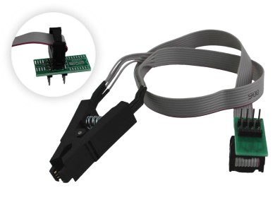 Kit Adaptador SOIC8/SOP8 com Garra de Teste para Gravador de Bios Eeprom - Grave Sem Dessoldar o CI - Imagem 1