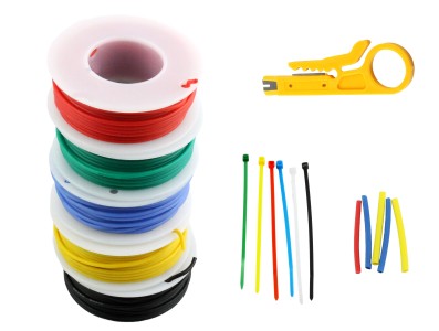 Kit Fio de silicone flexÃ­vel (encalhado mistura de 5 cores) 26awg fio de cobre puro estanhado - Imagem 2