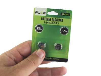 Bateria LR44 AG13 1,5V / Pilha LR44 Flex - Kit com 2 unidades - Imagem 4