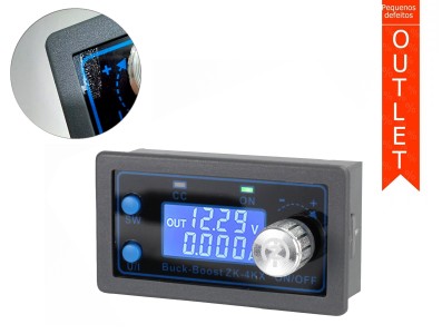 Regulador de Tensao Ajustavel XK-4KX DC Step Up e Down com Display Duplo - SaÃ­da 0,5V a 30V 4A -OUTLET - Imagem 1