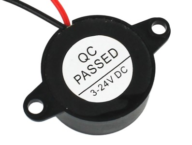 Transdutor Buzzer Som contÃ­nuo DC3-24V com cabo SFM-20B 23*12MM - Imagem 2