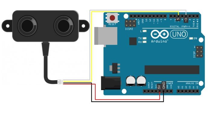 Conexão Sensor de Distância a Prova D'água com Arduino - [1034035]