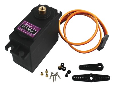 Servo Motor MG996R Tower Pro 360° 11kg/cm com Engrenagens Metálicas - Imagem 1