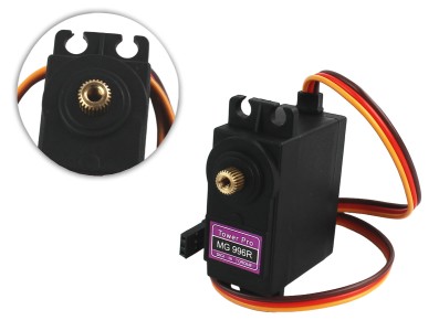 Servo Motor MG996R Tower Pro 360° 11kg/cm com Engrenagens Metálicas - Imagem 2