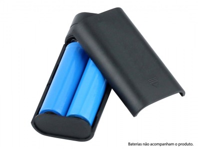 Power Bank 5V 1.2A USB para 2 Baterias 18650 Button-top com On/Off e Lanterna - Imagem 3