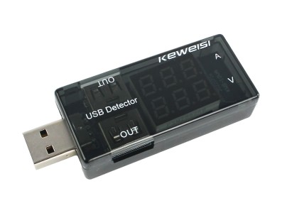 Testador USB com Amperímetro, Voltímetro e Conexão 180° - Imagem 1