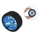 Roda 66x26mm Azul Pneu de Borracha para Carrinho robótico - ND043 - Thumb 1