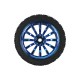 Roda 66x26mm Azul Pneu de Borracha para Carrinho robótico - ND043 - Thumb 3