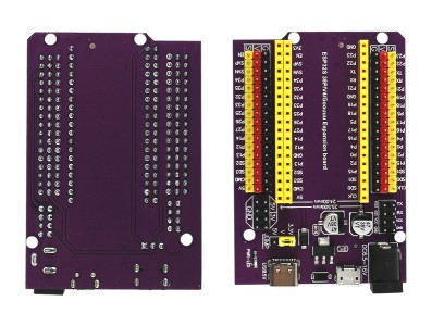 Diagrama de componentes Expansor para ESP32S NodeMCU 38 Pinos - USB tipo C e Micr - Imagem 3