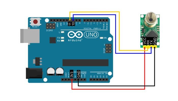 Exemplo ligação Sensor de Temperatura Infravermelho LU90614 com Arduino - [1034570]