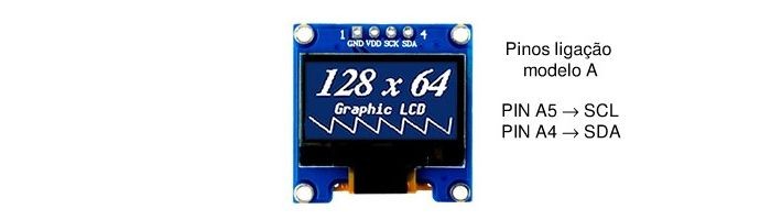 Pinos de Ligação Display OLED 0.96 I2C com Arduino - [1034743]