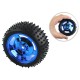 Roda 85x38mm Azul Off-Road de Borracha para Carrinho robótico - ND031 - Thumb 1