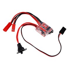 Controlador ESC Motor Escovado Bidirecional 30A 4-9V para Barcos / Carros