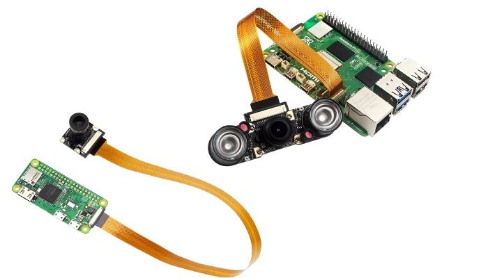 Exemplo de uso Cabo Adaptador para Câmera FCC Raspberry Pi 5 - [1035099]