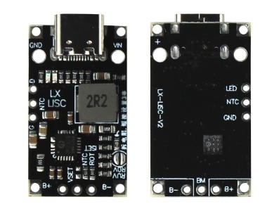 Modulo de Carregamento de Bateria de Litio Tipo-C, 2S, BMS, 15W, 8.4V, 12.6V, 1.5A - Imagem 3