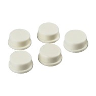 Capa para Push Button 12x12mm Branca - Kit com 5 Unidades