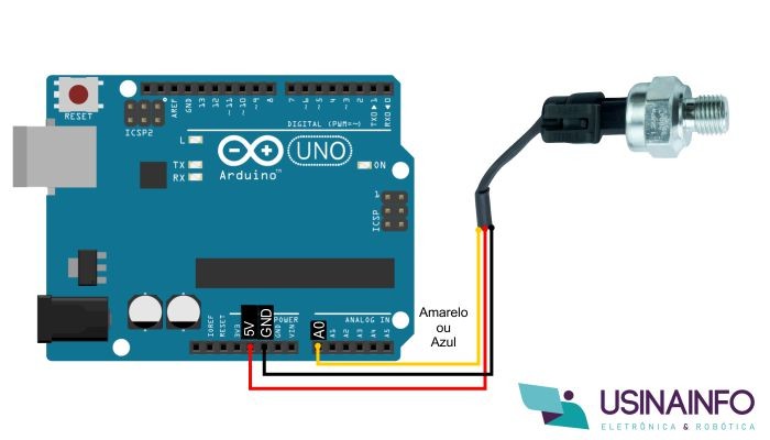 Conexão Sensor de Pressão USP-G41 com Arduino - [1035205]