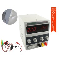 Fonte de Alimentação Digital Regulável 15V 2A - YG1502DD 127V - OUTLET