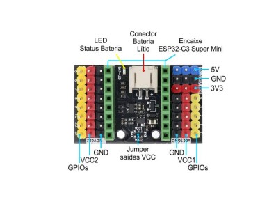 Placa de Expansão Características Placa de Expansão Para ESP32-C3 Super MiniESP32-C3 Super Mini - Imagem 6