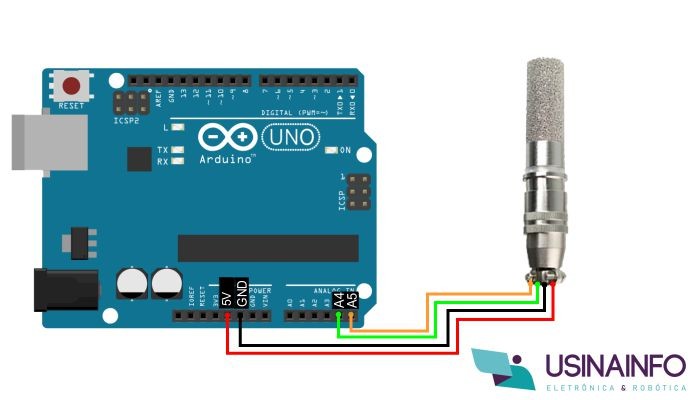 Conexão Sensor de Umidade e Temperatura SHT20 com Arduino - [1035264]