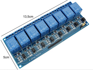 Módulo Relé 8 canais 5V com Optoacoplador para Arduino e Raspberry PI  - Imagem 3