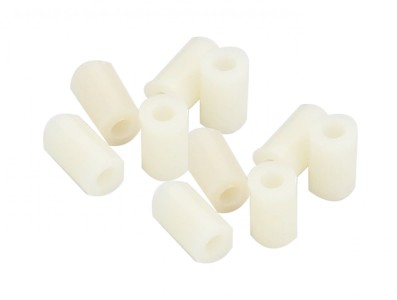 Espaçador Plástico Liso 11mm em Nylon Sem Rosca - Kit com 5 Unidades - Imagem 1