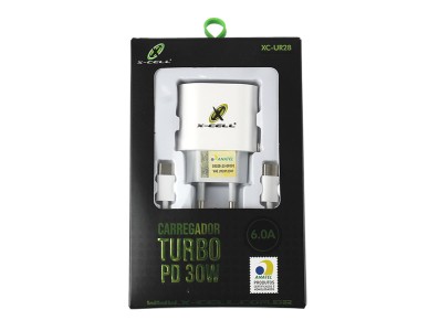 Carregador Turbo  5V, 9V, 12V (6A) 30W USB-C para Celular - Branco - Imagem 2