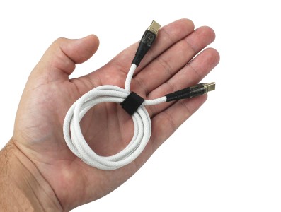 Cabo USB-C para USB-C 1m Turbo 6A Alta Velocidade para Carregamento e Transferência de Dados - Imagem 5