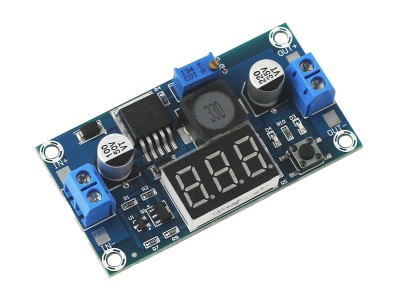 Regulador de Tensão Ajustável LM2596 Step Down DC-DC com Display - Imagem 1